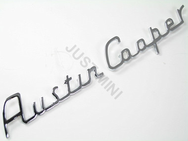 Badges "Austin" "Cooper" chromés
