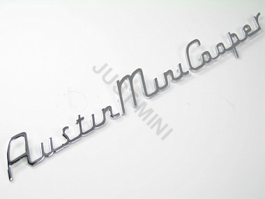Badges \"Austin\" \"Mini\" \"Cooper\" chromés