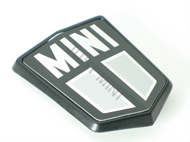 Badge MINI gris sur fond noir