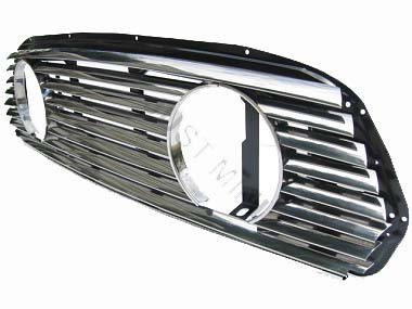 Calandre COOPER inox avec emplacement phares additionnels sans e