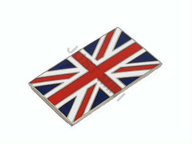 Badge UNION JACK autocollant métal