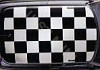 Autocollant damier de toit noir (Pièce ROVER)